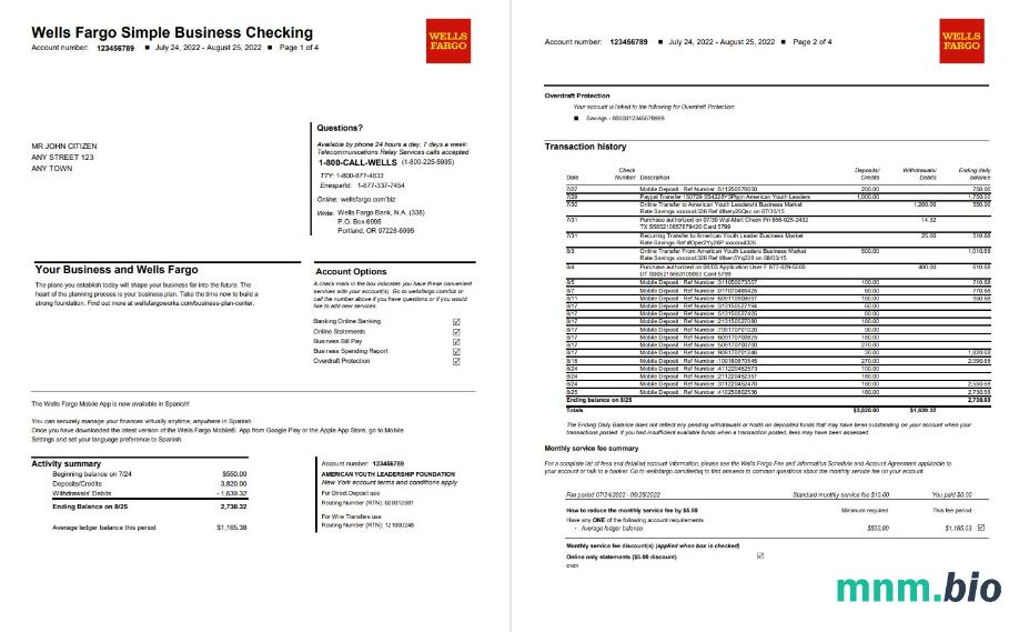 USA Wells Fargo 7 stron